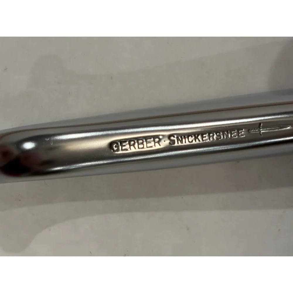 Gerber Snickersnee Carving Knife Vintage Legendary Blades Fork Tip Slicer w/ Box
